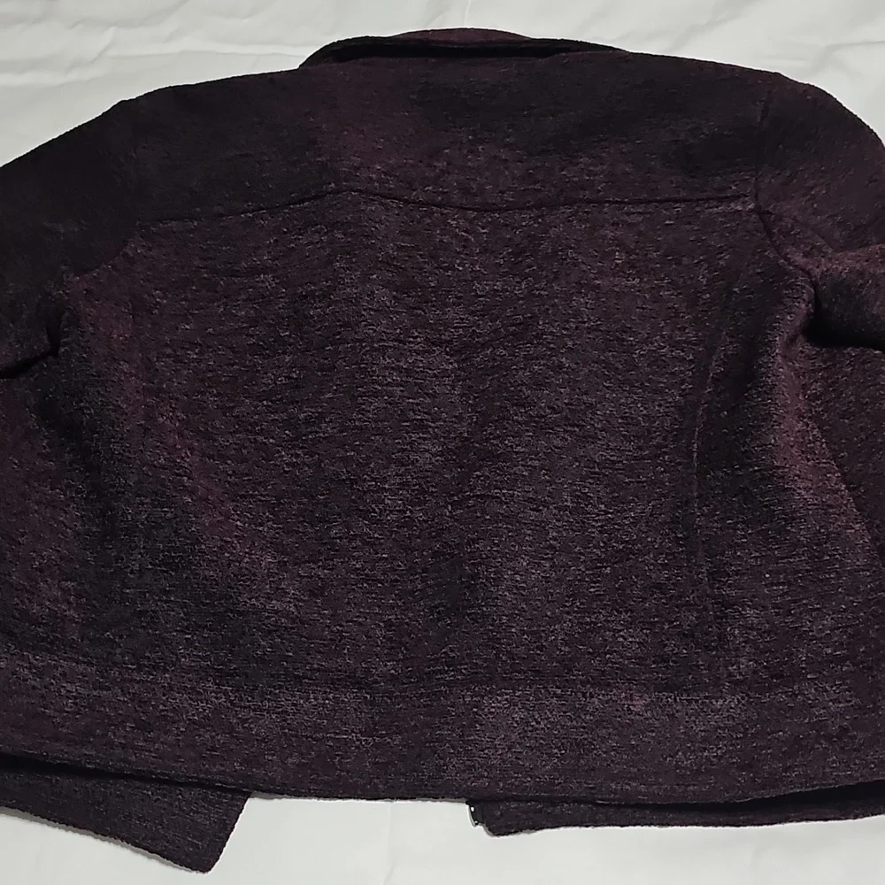 Cupcakes And Cashmere Purple Moto Jacket
